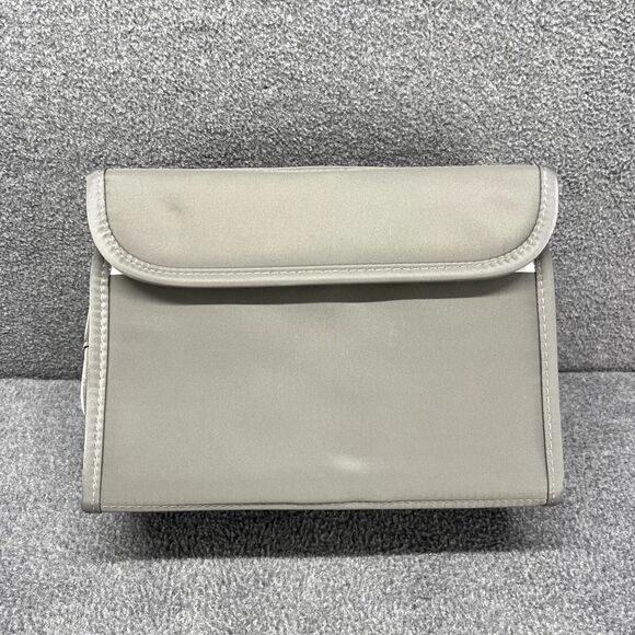 GoGo Travel Bag Hanging Toiletry Cosmetic Pouch Gray Compact Purse - Picture 7 of 11